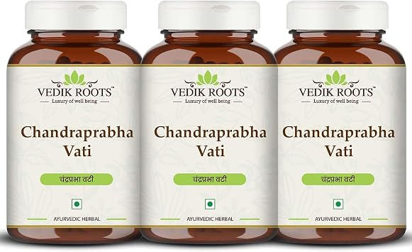 Chandraprabha Vati - Ayurvedic Supplement for Unisex | 360 Tablets Pack of 3