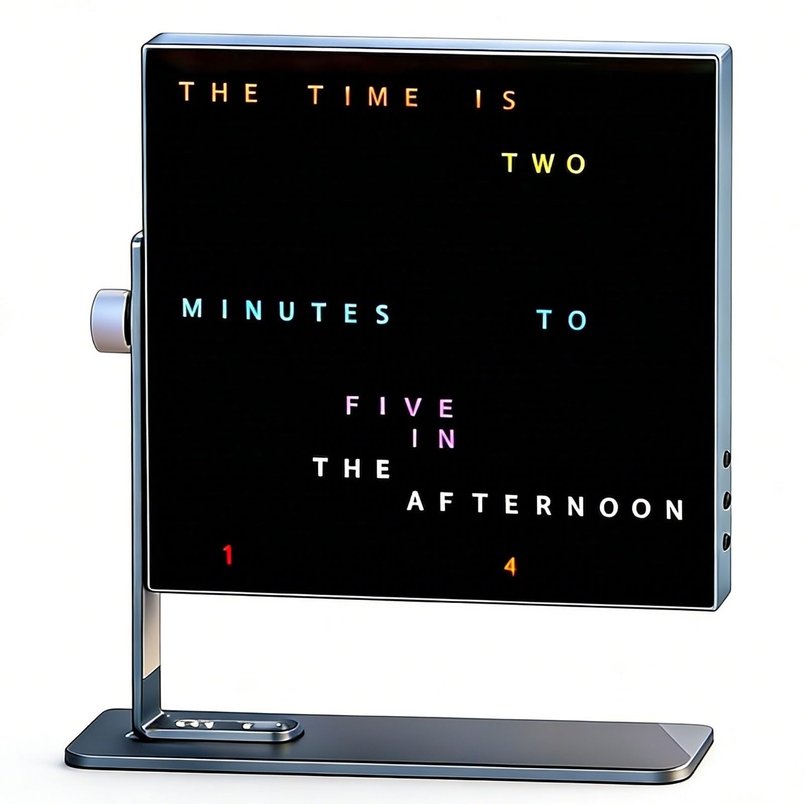 Reloj digital LED, reloj de pared y escritorio, múltiples modos de visualización, brillo ajustable, micrófono integrado para oficina en casa