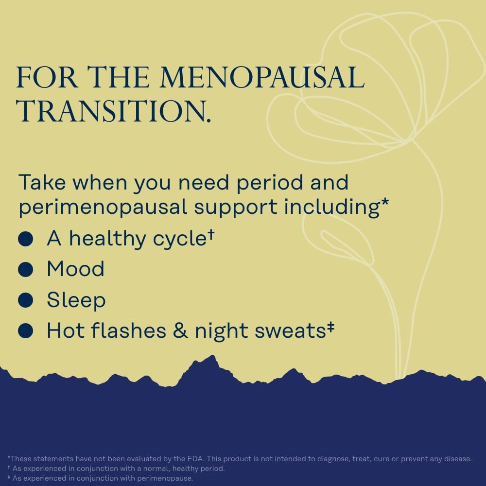 SOLARAY Perimenopause her Life Stages - Perimenopause Supplements Women - Hot Flashes, Menopause Support - Saffron and Chasteberry - Made Without Hormones - 60-Day Guarantee - 30 Servings, 60 VegCaps - Image 3
