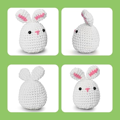 Miniatura 7 de Kit de ganchillo para principiantes con hilo para principiantes, kit de ganchillo Amigurumi para principiantes, kit de tejer animales de ganchillo