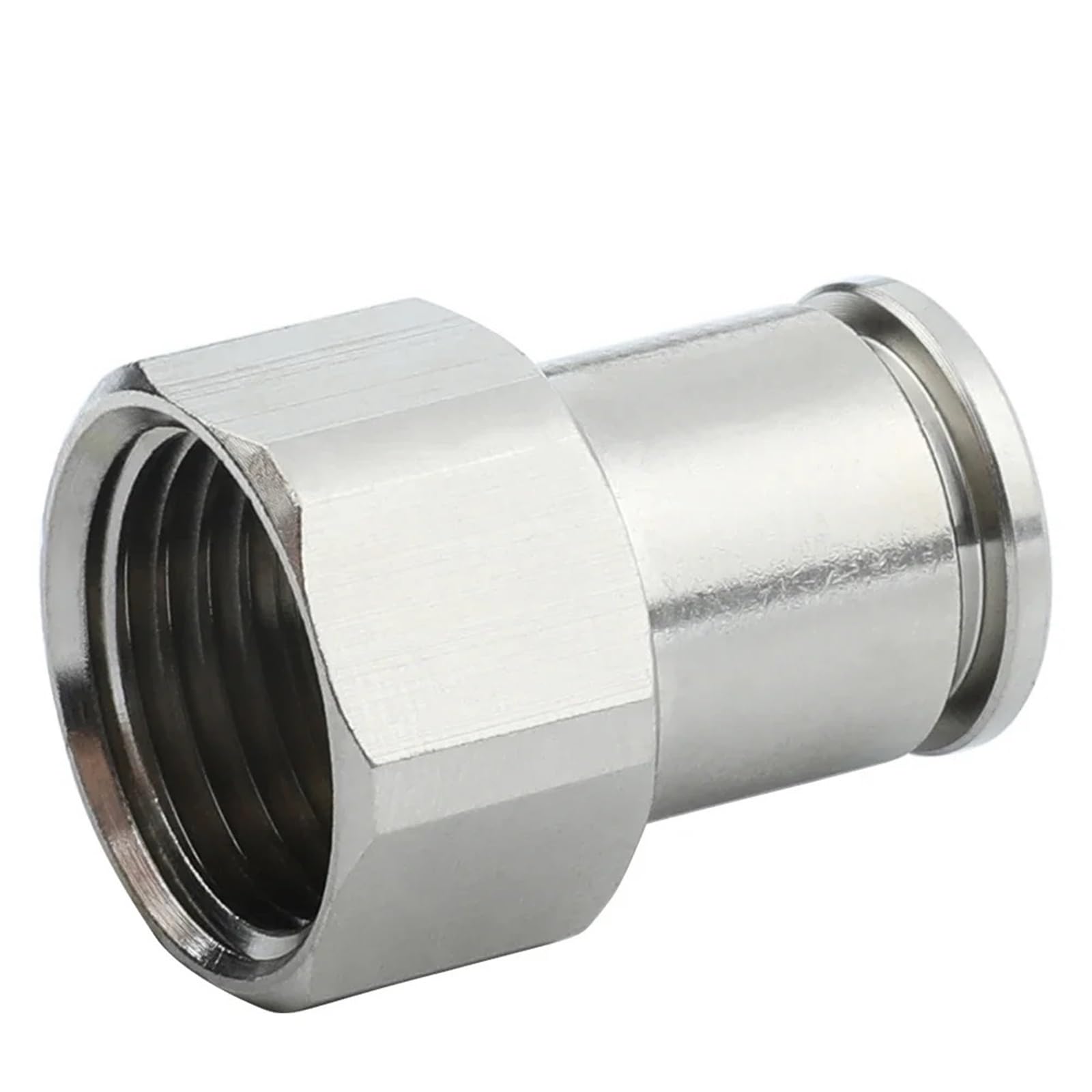 Wąż pneumatyczny pneumatyczny, prosty mosiężny wąż ciśnieniowy, złącze ciśnieniowe PCF 1/2, 1/8, 3/8, 1/4, 4 mm, 6 mm, 8 mm, 10 mm, 12 mm (5 sztuk) (4 (Hose O.D. 4MM, R1-4 x 10 szt.)