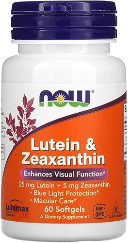 Now Foods, Luteína y zeaxantina, 60 cápsulas blandas - 2 piezas