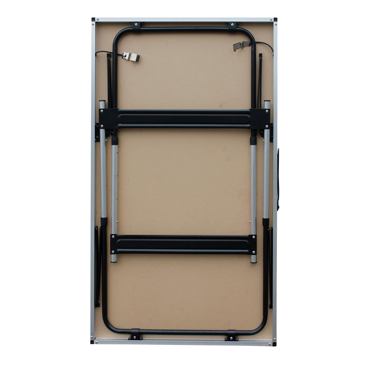 Mojawo, tavolo da campeggio pieghevole in alluminio misura XXL, tavolo da giardino universale, tavolo da viaggio regolabile in altezza da 100 x 60 x 75/80/85/90 cm