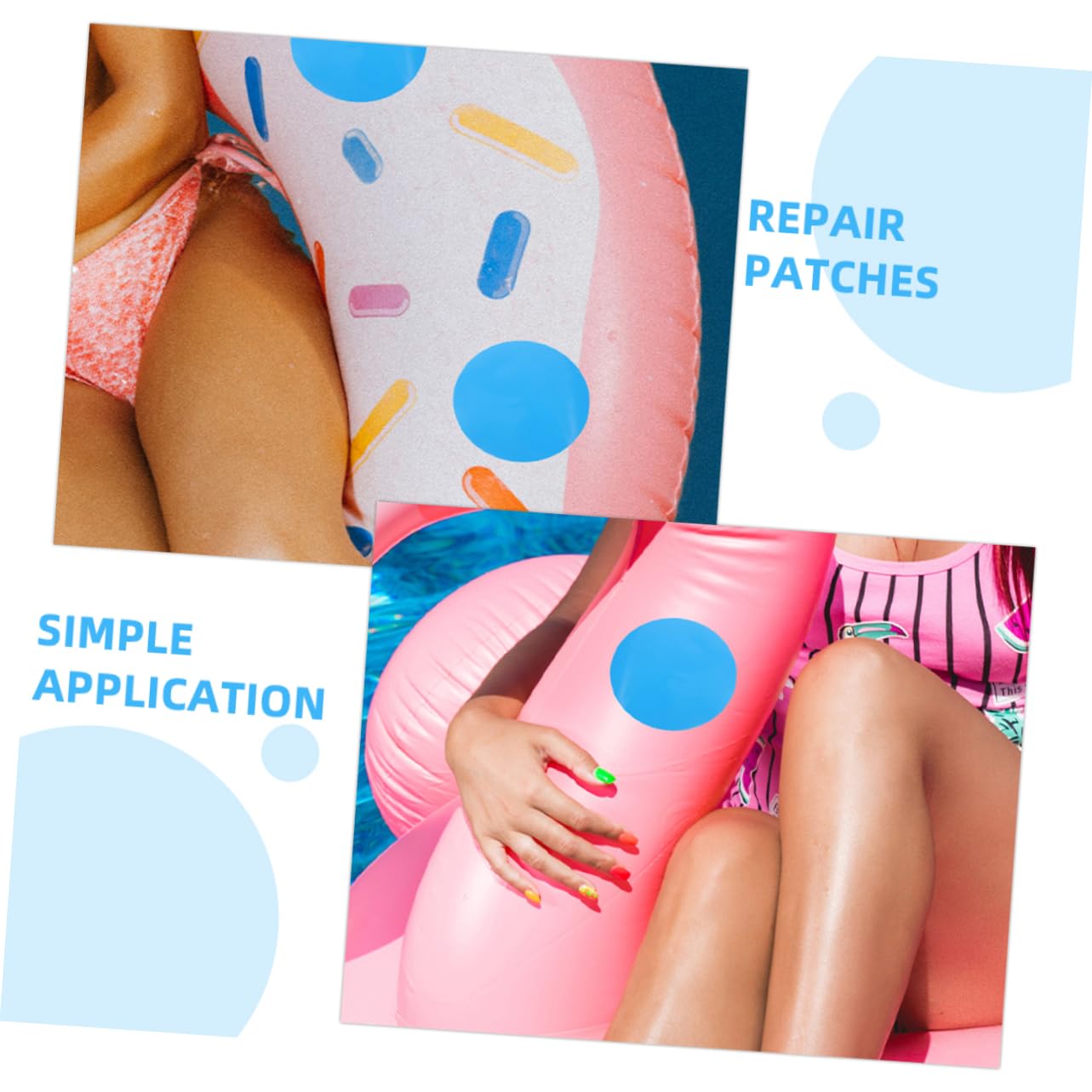BESPORTBLE Schwimmbad Re Flicken Für Kajak Rundboote Re Patches Für Schlauchboote Aufblasbare Rettungsring Patches Praktische Reing Patches Für Gummiboote PVC