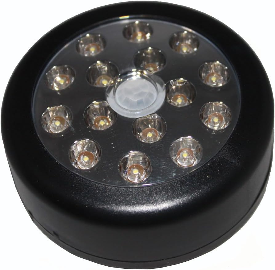 Unilution (86452) Super Bright 15 LED Wireless Auto PIR Sensitive Motion Sensor Activated Light - Black