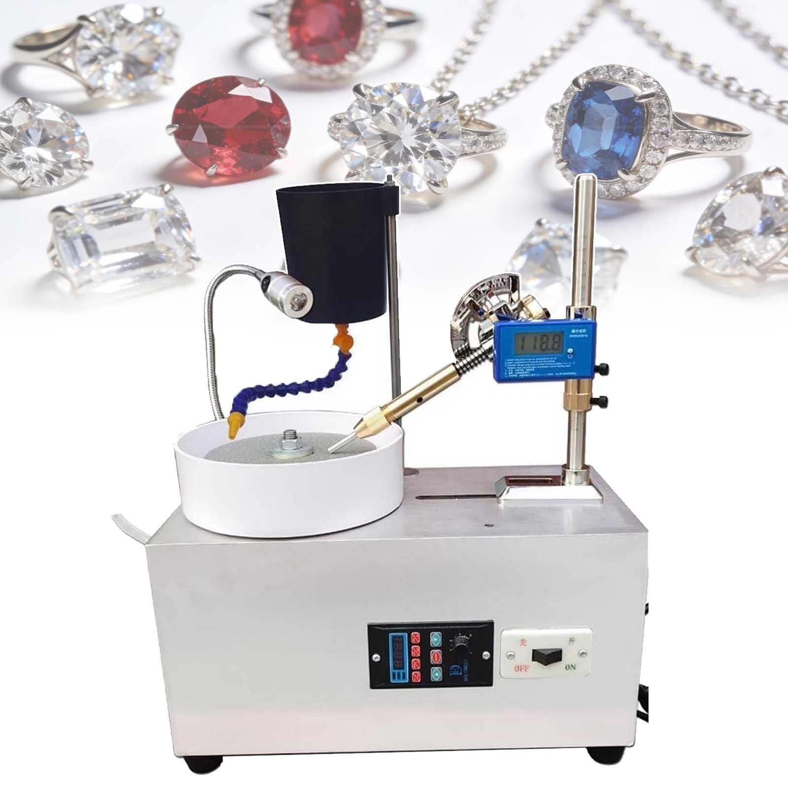 XNXYSMKJ Gem Faceting Machine,2800 Rpm Faceting Machine,Jade Grinding Polishing Machine,Gem Polishing Machine For Jewelry Making,Lapidary Equipment For Stone Grinding