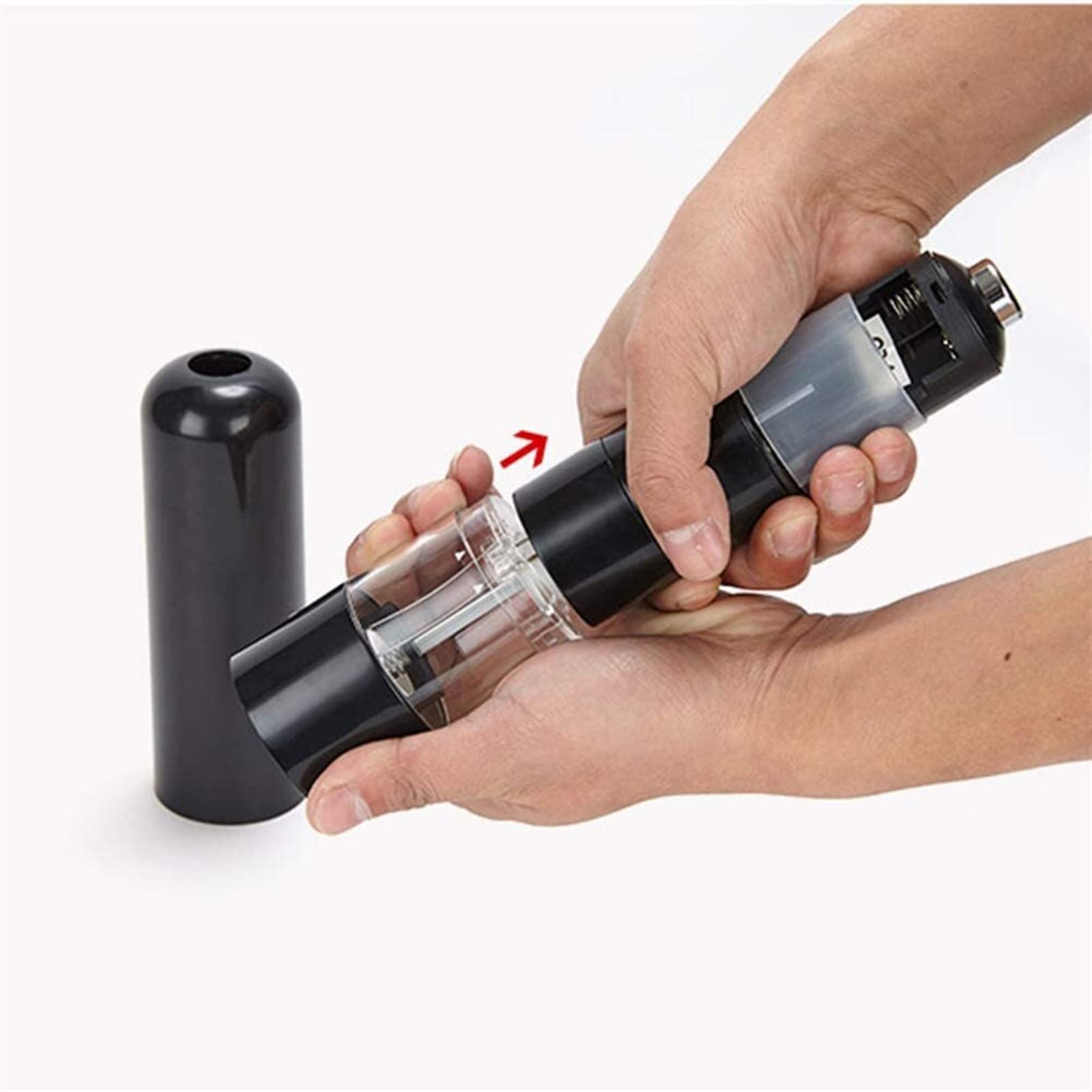 Młynek do pieprzu Młynków do pieprzu Młynek Do Soli I Pieprzu, Pojemność 70 Ml, Młynek Regulowany Elektryczny Młynek Do Pieprzu Młynek Do Soli Młynków do przypraw Młynek do chili