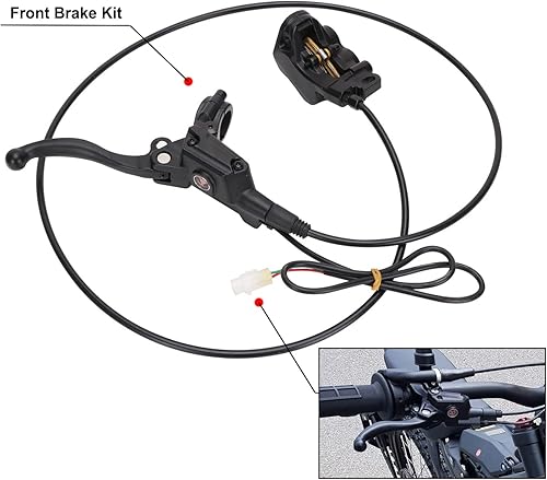 Miniatura 7 de CHANGCHENG Kit de freno delantero para motocicleta Sur Ron CNC Billet aluminio y plástico palanca de freno para SurRon Motor eléctrico Light Bee