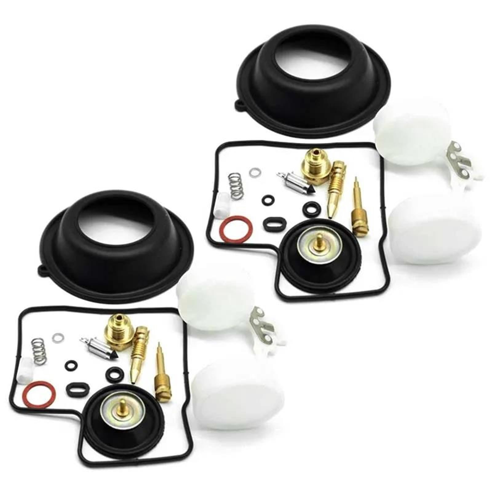 Juego De 2 Flotadores Válvula Corte Carburador Diafragma Émbolo Para Motocicleta Para Shadow Para VT1100 VT 1100(Whole set)