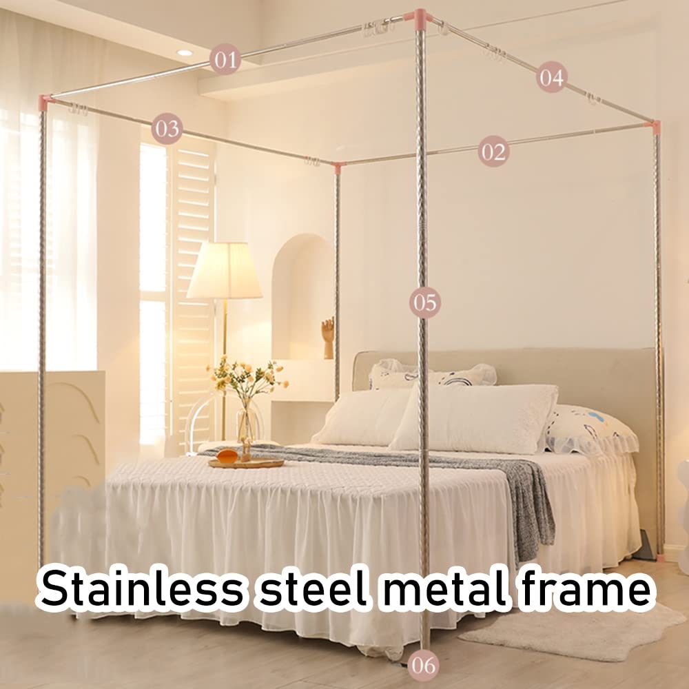 Bettdecke, Moskitonetz, Betthimmel, Moskitonetz für 1,8 m breite Betten, Doppelbetthimmel, staubdichter und winddichter Bettvorhang (Farbe: Stil 3, Größe: 1,8 x 2,2 x 2 m)