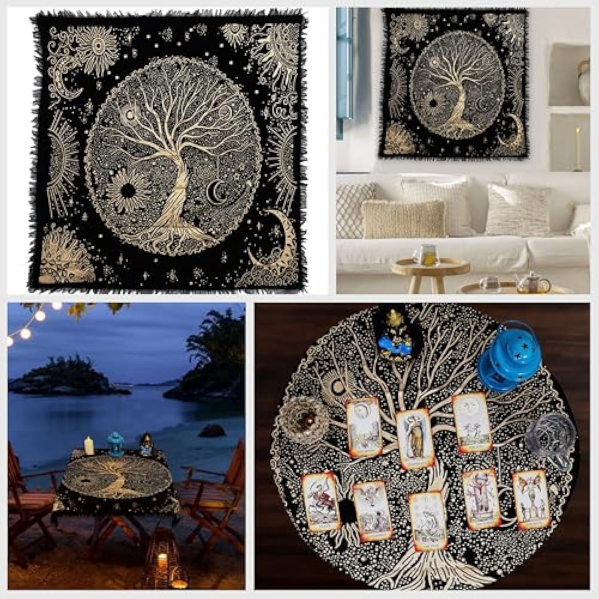 Tree of Life Altar Cloth Tapestry Tablecloth
