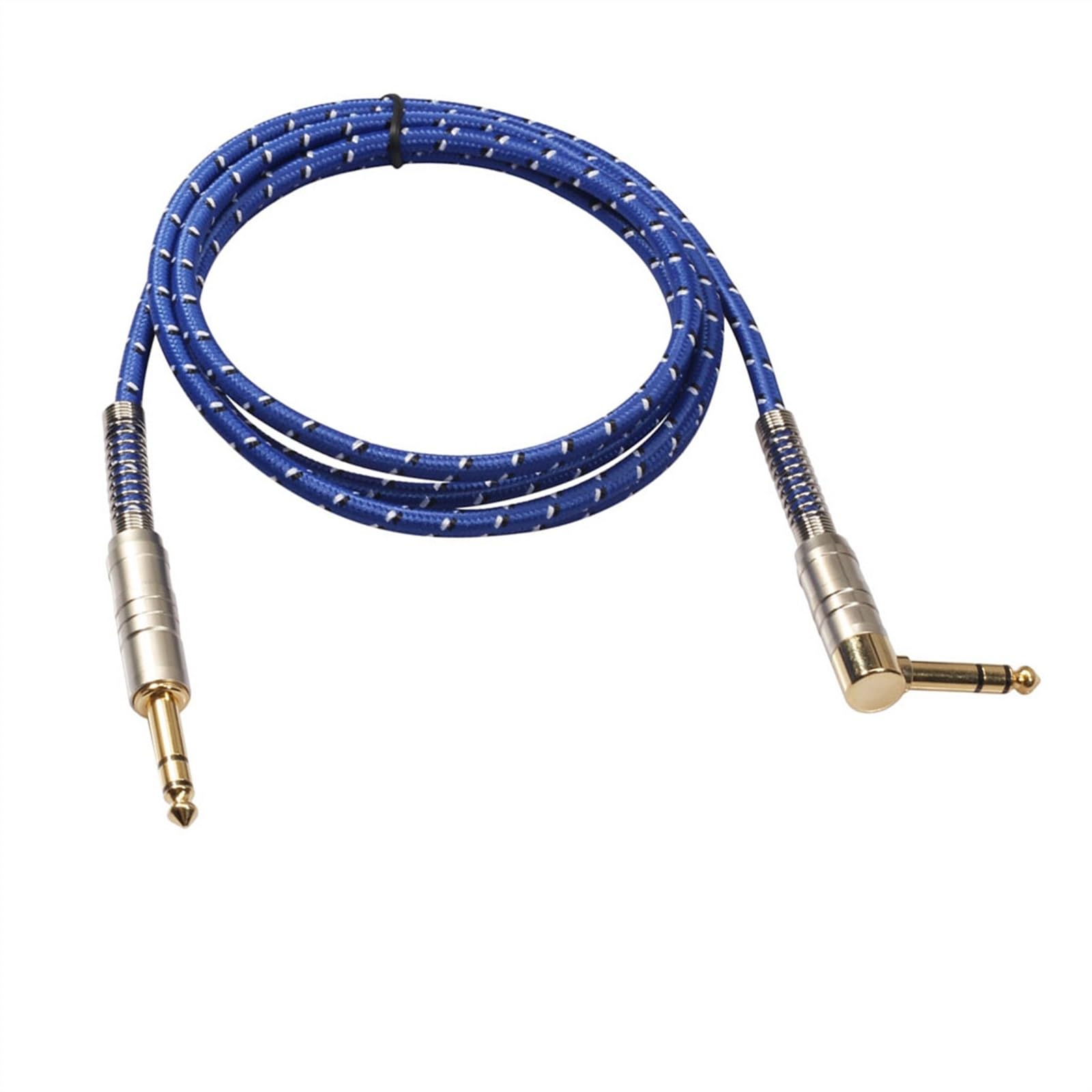 Cables para instrumentos Cable De Estéreo Para Guitarra Eléctrica De 6,35 Mm Macho A Macho Recto A Codo Chapado En Oro(20m)