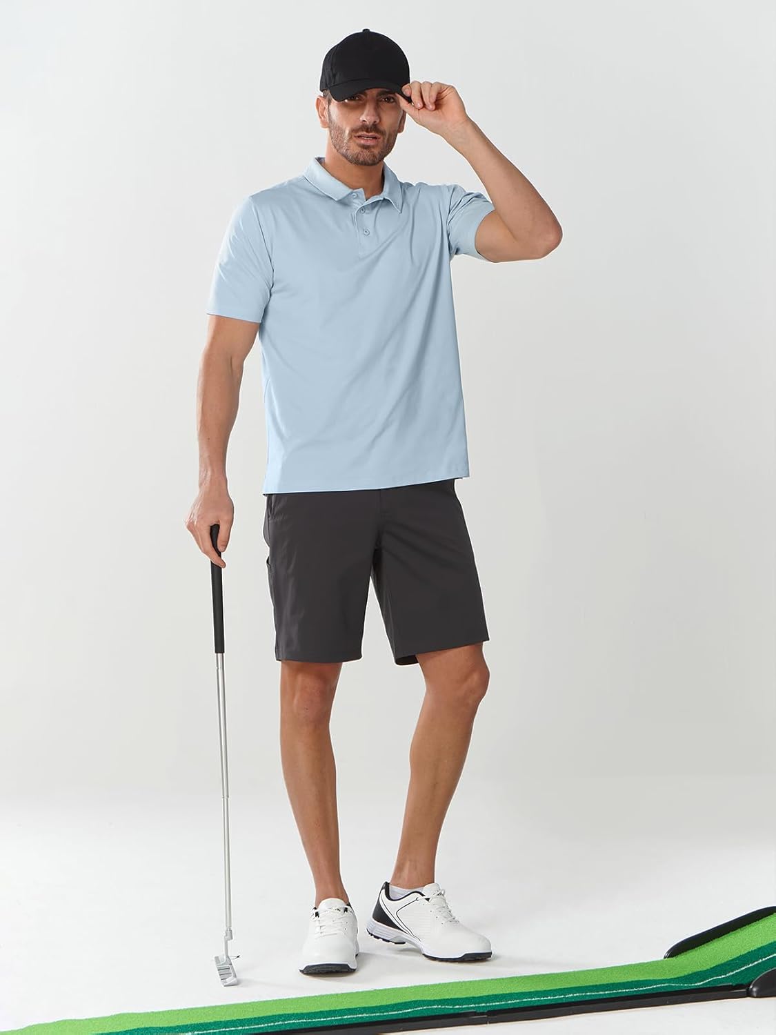 NORTHYARD Men's Golf Polo Shirt Short Sleeve Casual Work Activewear Performance T Shirts for Men Moisture Wicking Quick Dry