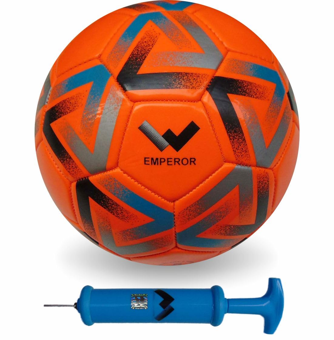 Wasan Emperor Football with Pump for Kids of 12 Years and Above to Play at Home/Garden - Orange Size 5-image-1