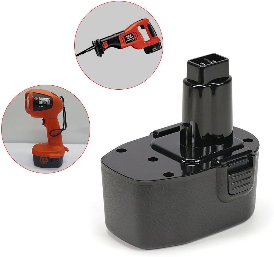 PowerGiant 14.4V PS140 Power Pack Battery for Black & Decker Firestorm 14.4-Volt Cordless Drill FS1462F CD14CB CRS144 PS3650K KC1440 CD1402K2