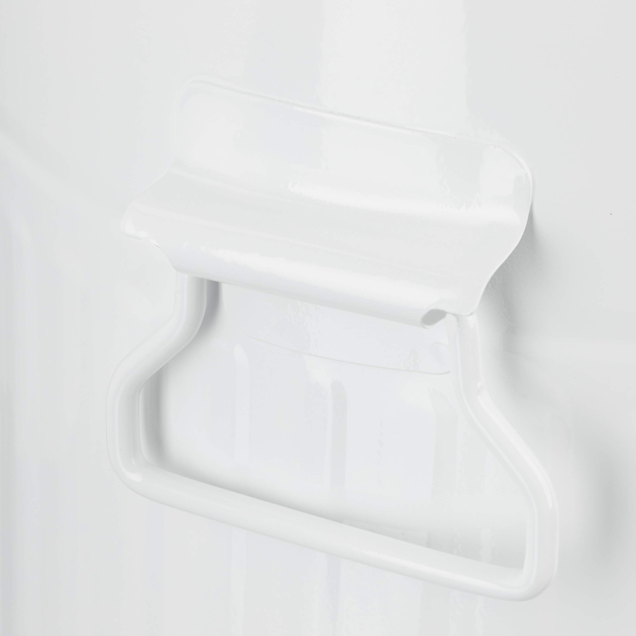 Relaxdays Pattumiera Vintage con Pedale, Cestino per la Spazzatura per Bagno e Cucina, 12 Litri, Bianco