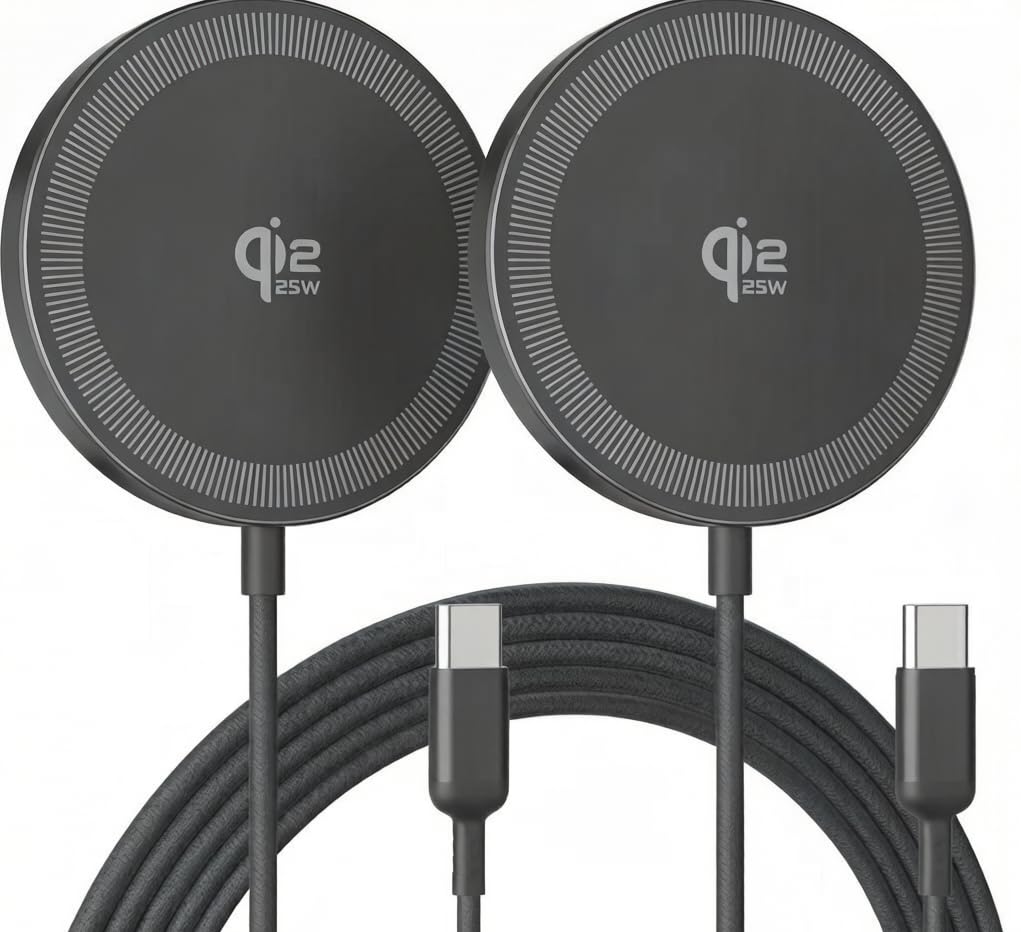 Amazon.co.jp: 25W 磁気ワイヤレス充電パッド:Qi2.2 Qi2 高速充電器