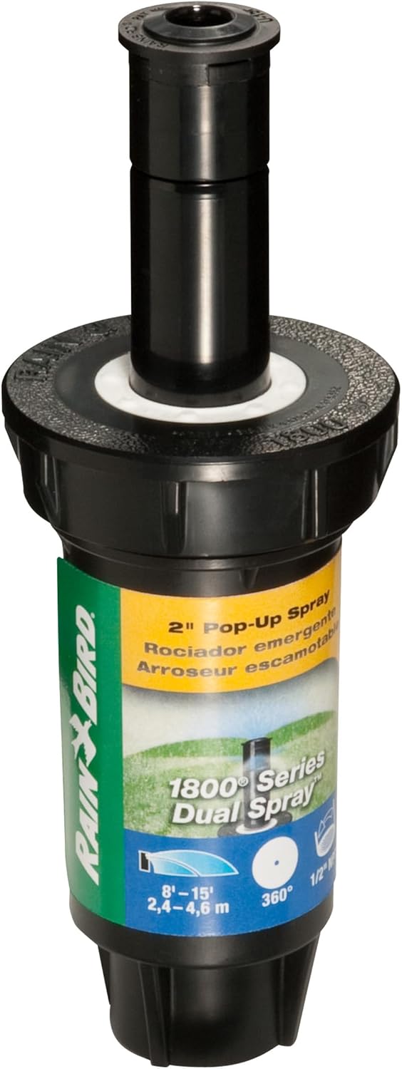 Rain Bird 1802FDS dual spray 2 inch full-circle pop-up sprinkler