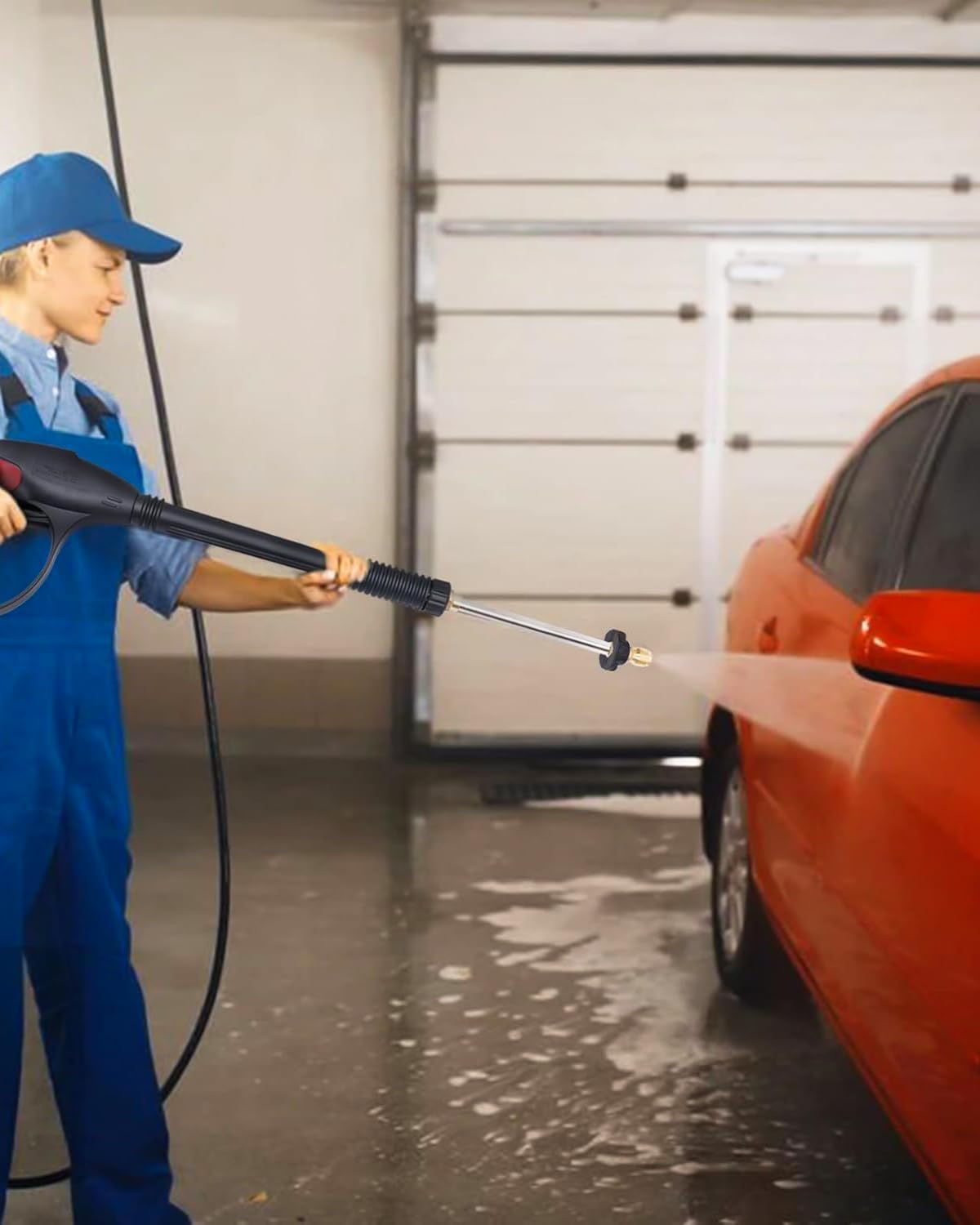 3000 PSI Pressure Washer Gun Power Washer Spray Gun Kit with Universal M22 Connector and 5 Quick Connect nozzles for Generac Briggs Craftsman