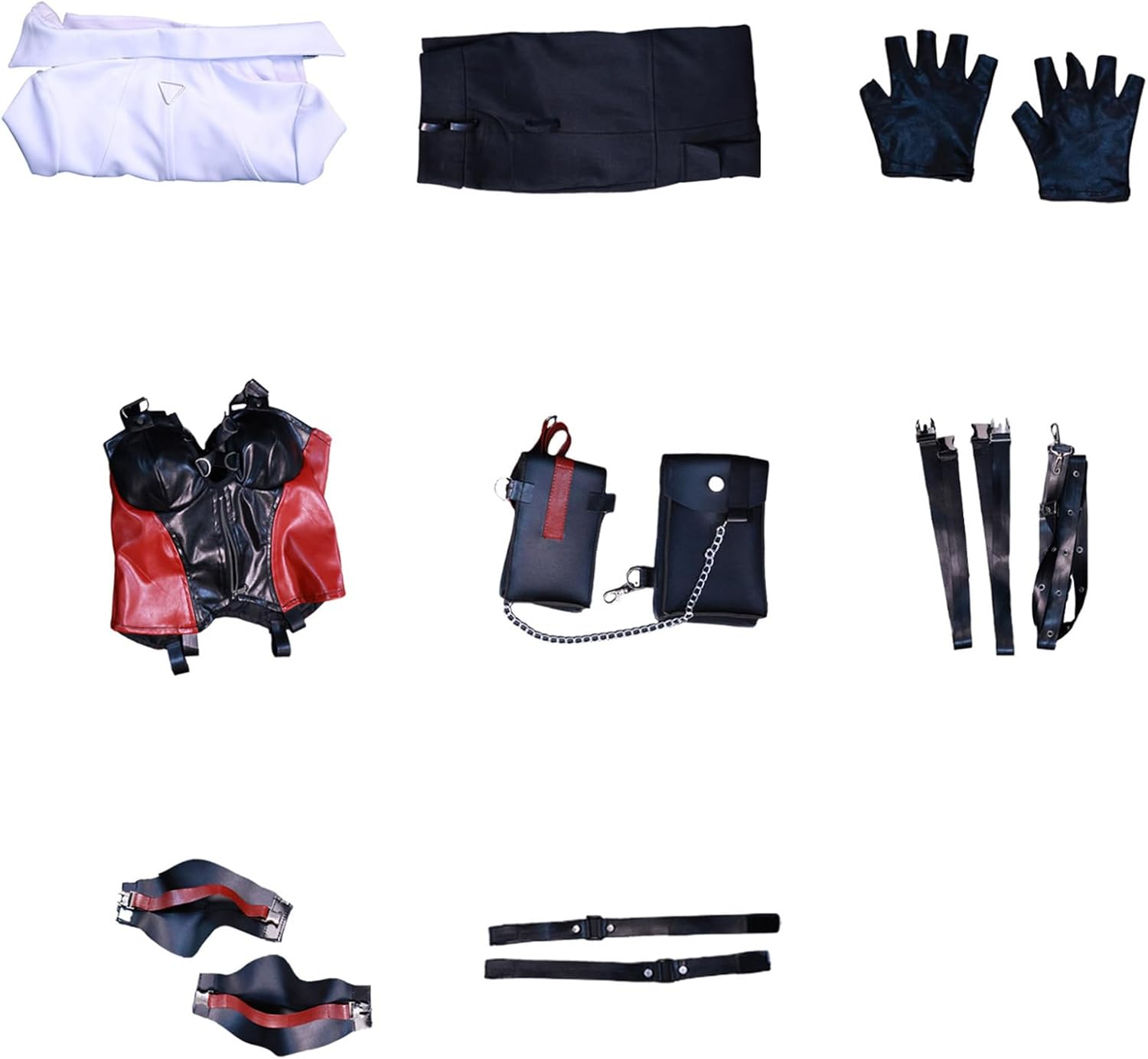 Women Halloween Cosplay Costume Black Uniform Suit Cosplay Costume Uniforms Full Set Halloween Party - Image 8