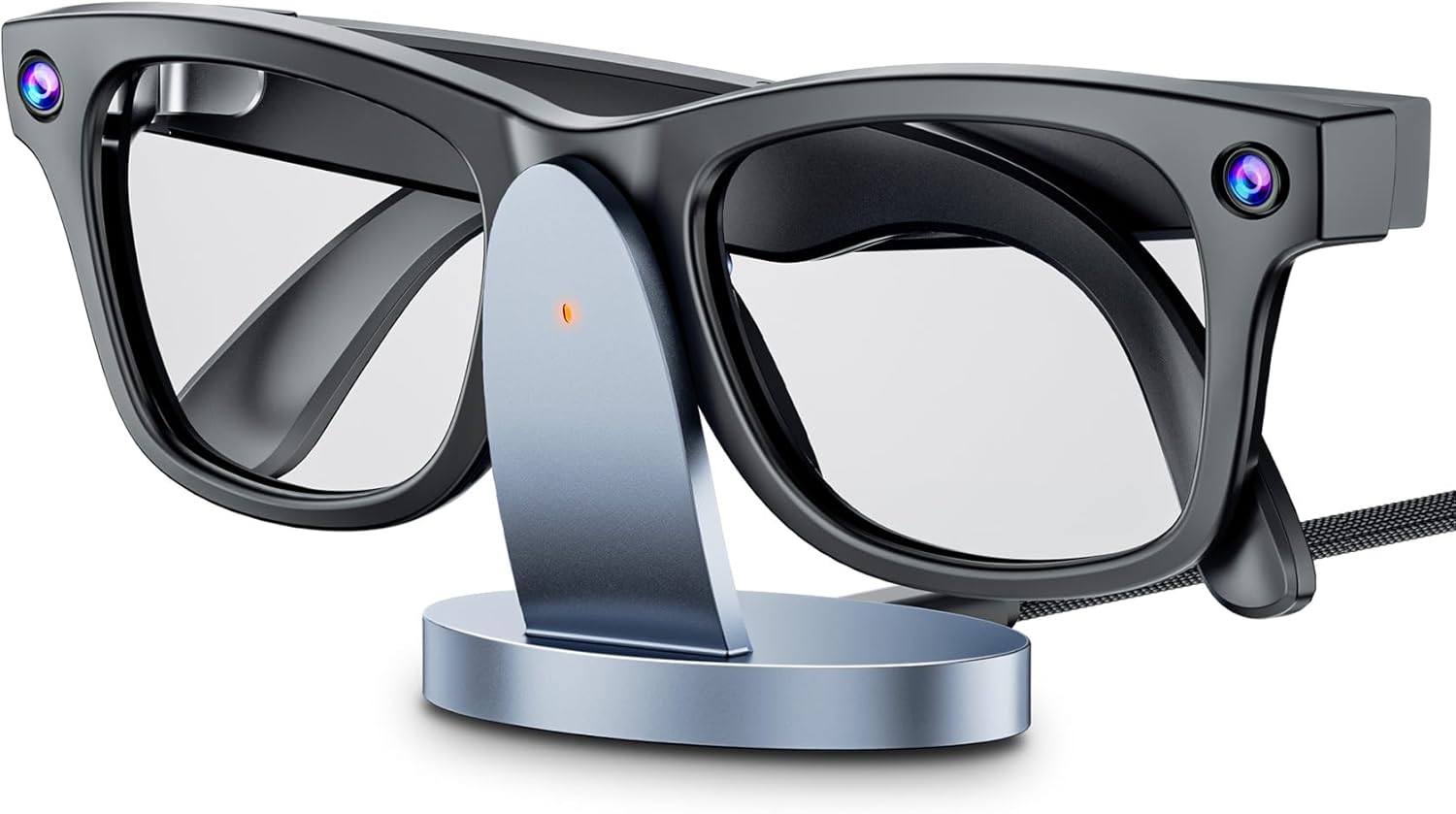 Charger Stand for RayBan Meta Smart Glasses with LED Display, Charging Stand for RayBan Meta Wayfarer/Gen 2,Headliner,Skylar/Gen 2,Oakley HSTN,USB C/A Cable to Adapter, Ray Ban Meta Accessories