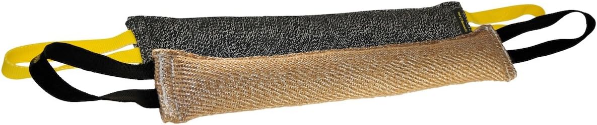 Dean & Tyler Bundle of 2 Tugs for Pets, Jute and French Linen, 24-Inch by 4-Inch
