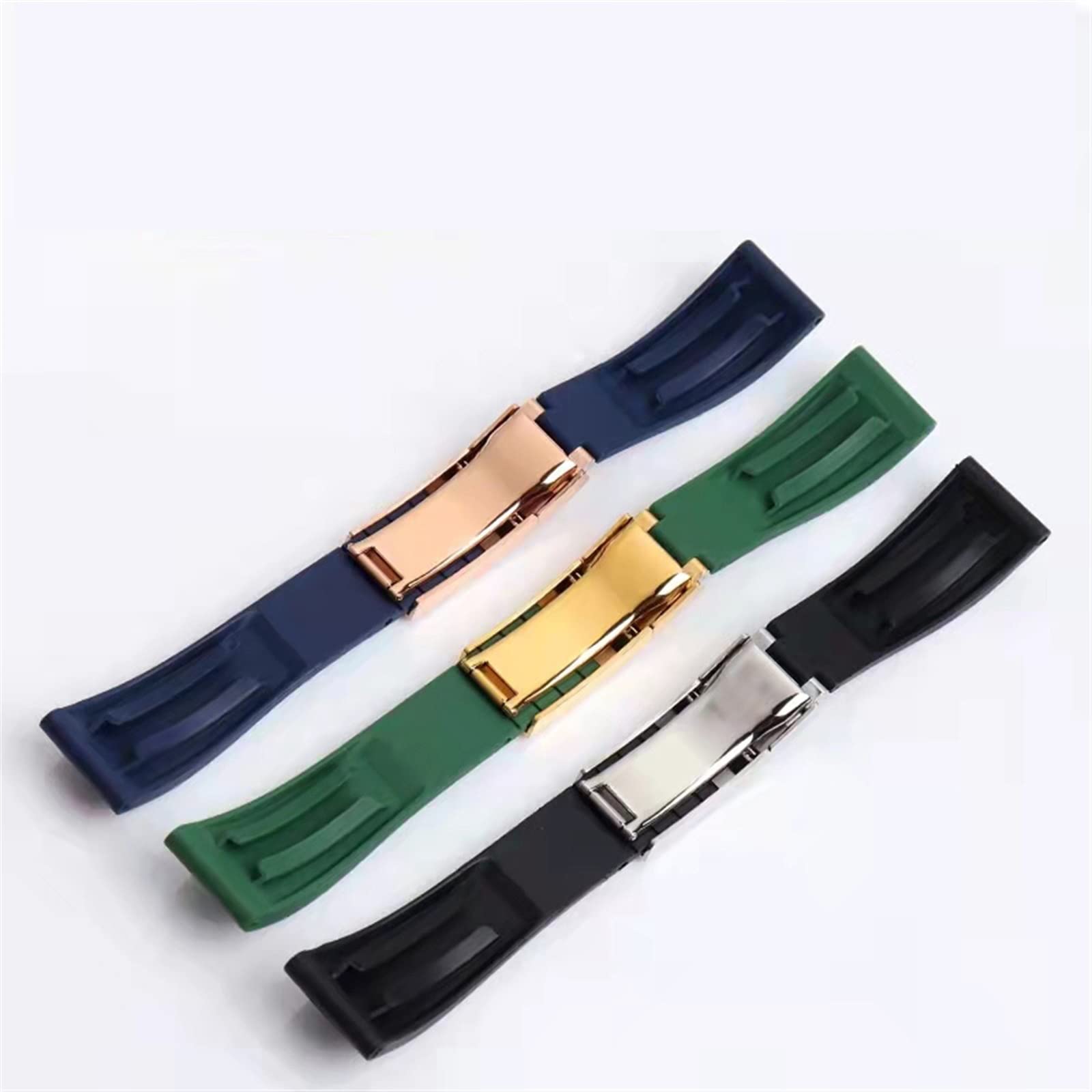 Gummi -Uhrengurt für Tudor Armband Schwarz blau grün wasserdichte Silizium Uhren Bandarmband 20mm 21mm