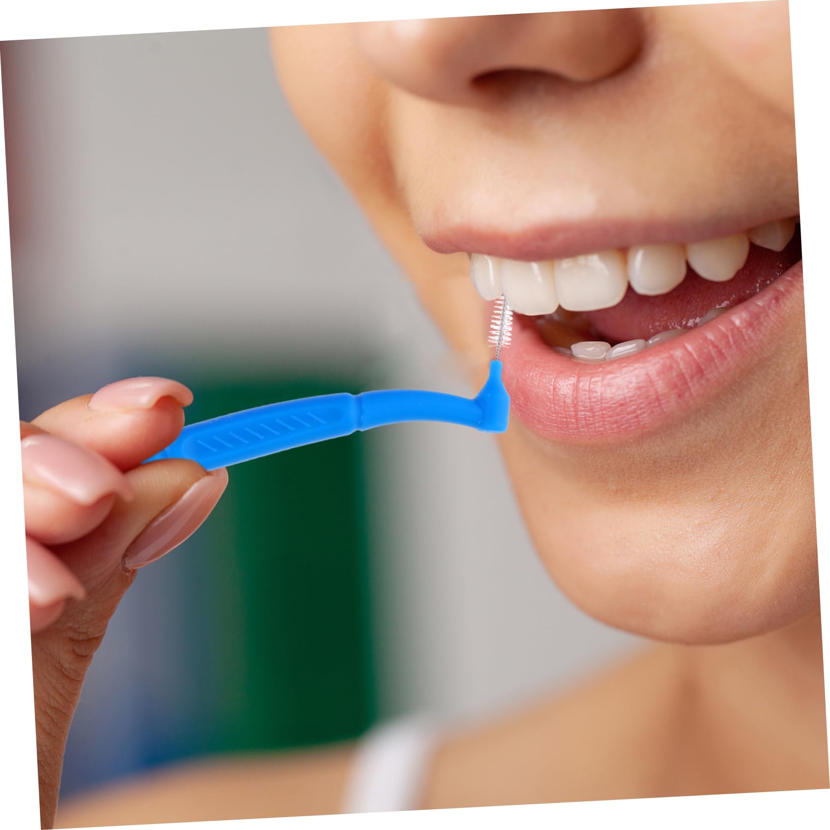 FRCOLOR 250 Piezas cepillo interdental limpiador cepillos interdentales cepillo de limpieza cepillos de cepillo de cepillo de limpieza interdental plástico