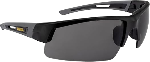 DEWALT DPG100-2D Crosscut® Safety Glasses - Black Half Frame - Smoke Lens - ANSI Z87.1+ - 1 Pair