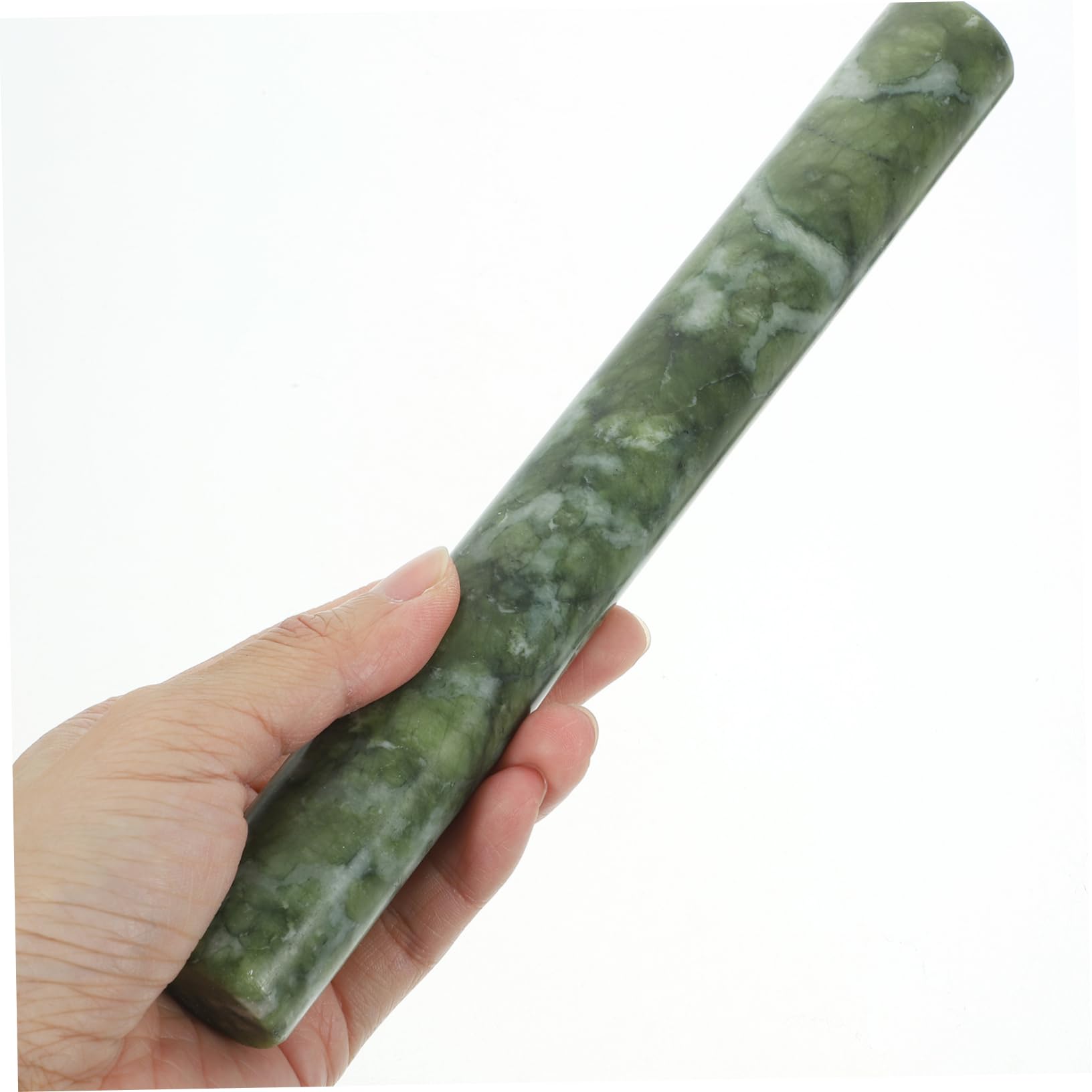 GALPADA Rouleau à Pâtisserie en Jade Antiadhésif Ensemble de 2 Rouleaux 26 Cm et 21 Cm pour Pâte à Nouilles, Raviolis et Pâtisserie Texturée Solide et Ergonomique, Usage Cuisine Familiale