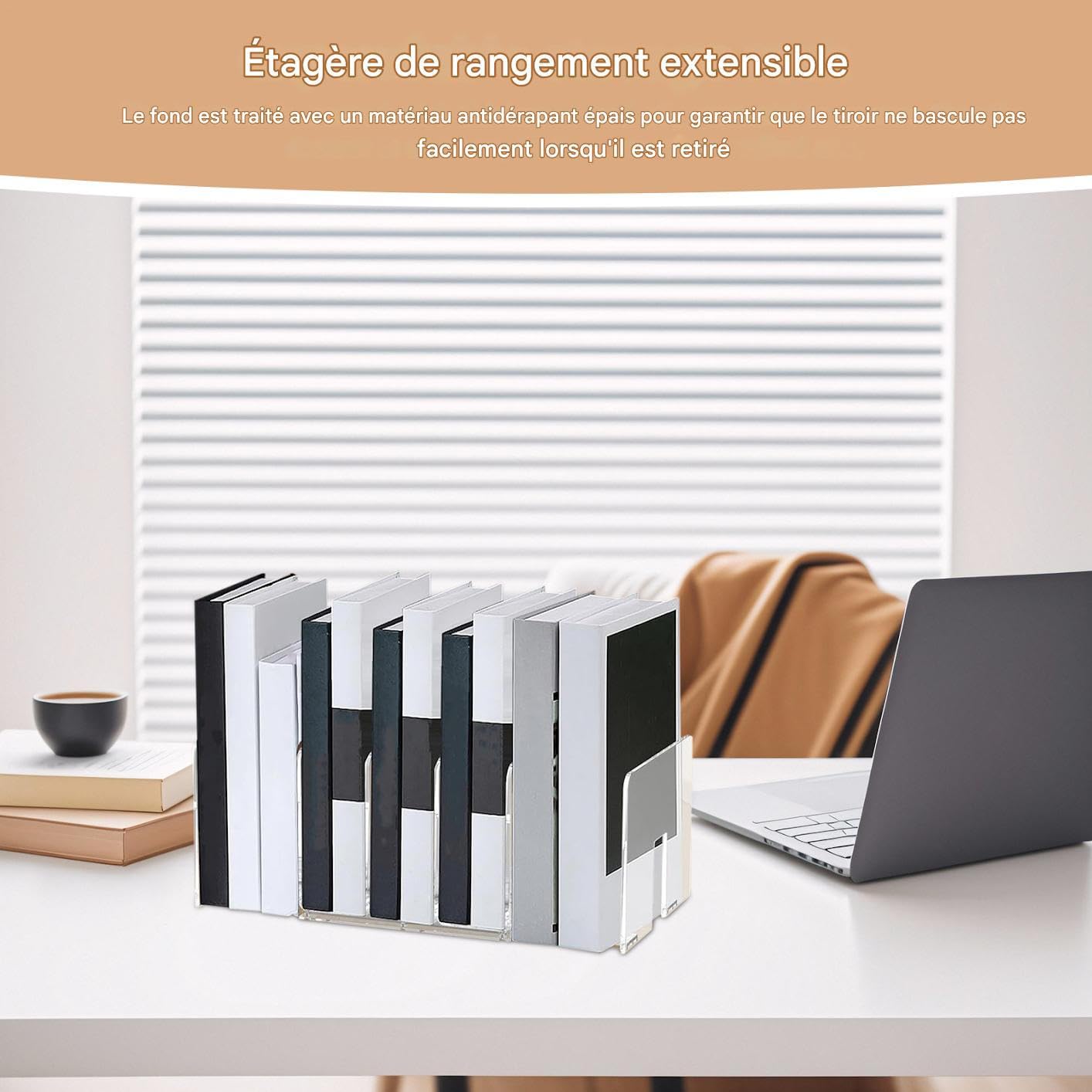 Organiseur de documents 2 pièces 5 sections format lettre
