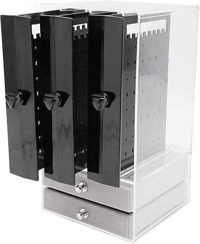 Miniatura 9 de Betued Acrylic Earring Holder, Drawer Type Ear Studs Storage Box, Drawer is designed to keep away from dust and winding durable and easy to clean