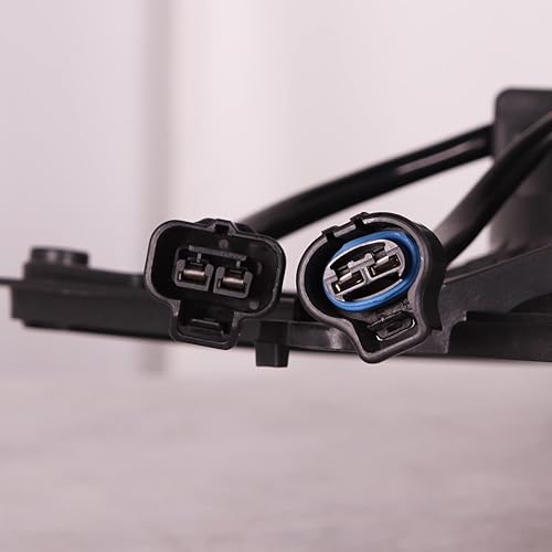 Vista 523 de Ventilador de refrigeración de repuesto para Nissan Versa Sedan 1.6L Auto (4 velocidades) y transmisión manual 2012-2019, Versa Note 1.6L MT