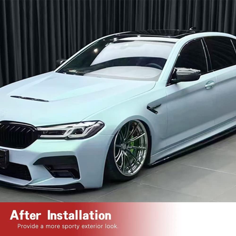 Dry Carbon Fiber Side Fender Vent Trims for BMW 5 Series G30 Sedan 2017-2022 F90 M5 Side Air Fender Trims