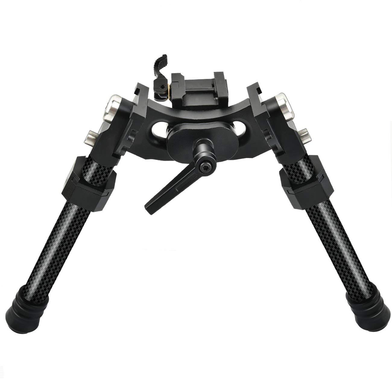 Bipiede V10 tattico a sgancio rapido in fibra di carbonio per Slitte Picatinny