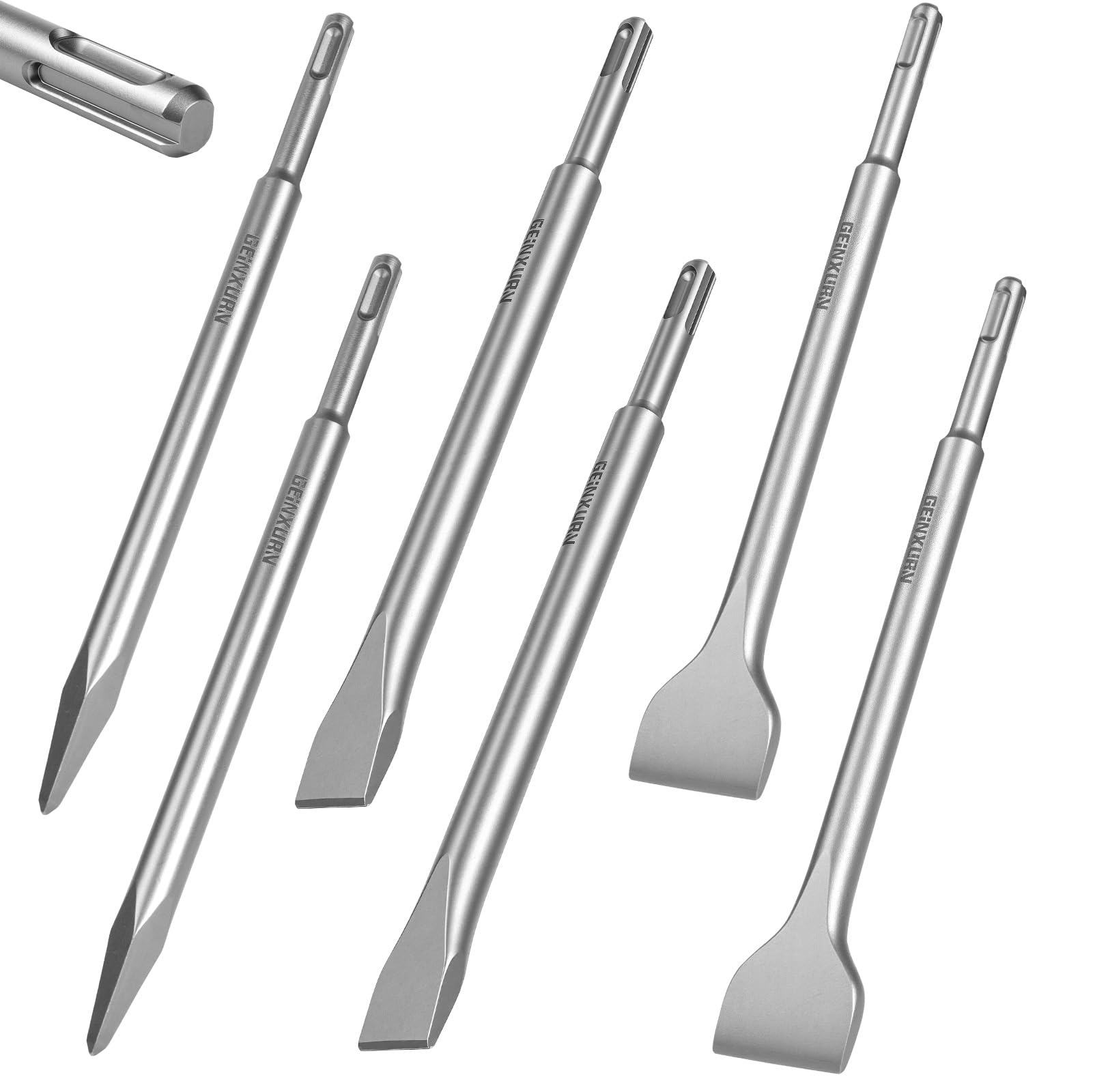 GEINXURN SDS Chisels - 3 Piece Set for Concrete -11