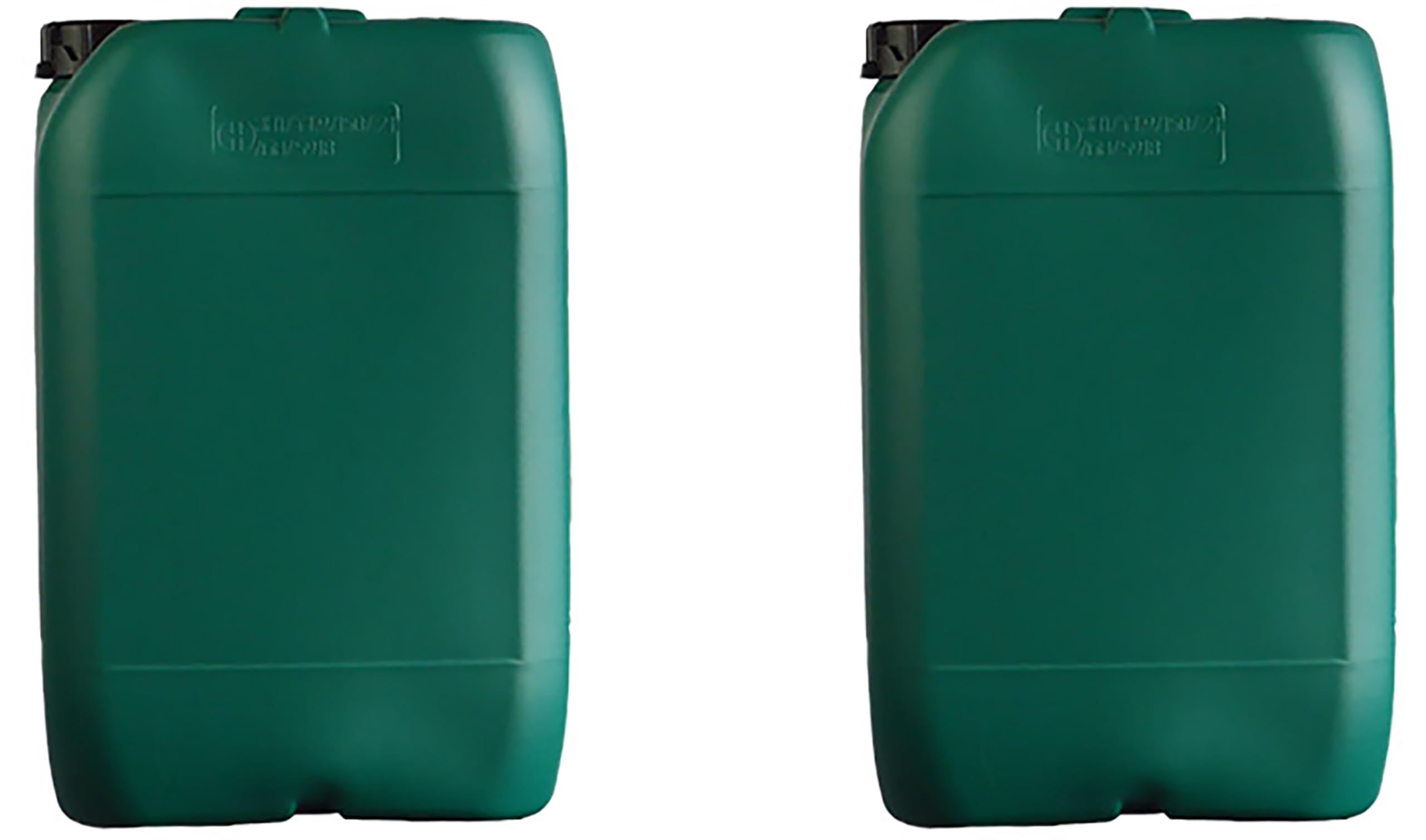 ITP Packaging Plastic Water Storage Containers 20 Litre, Set of 2, Tamper Evident Lids, ideal for Camping, Caravanning, Boating, Water Storage & Transportation (Green)