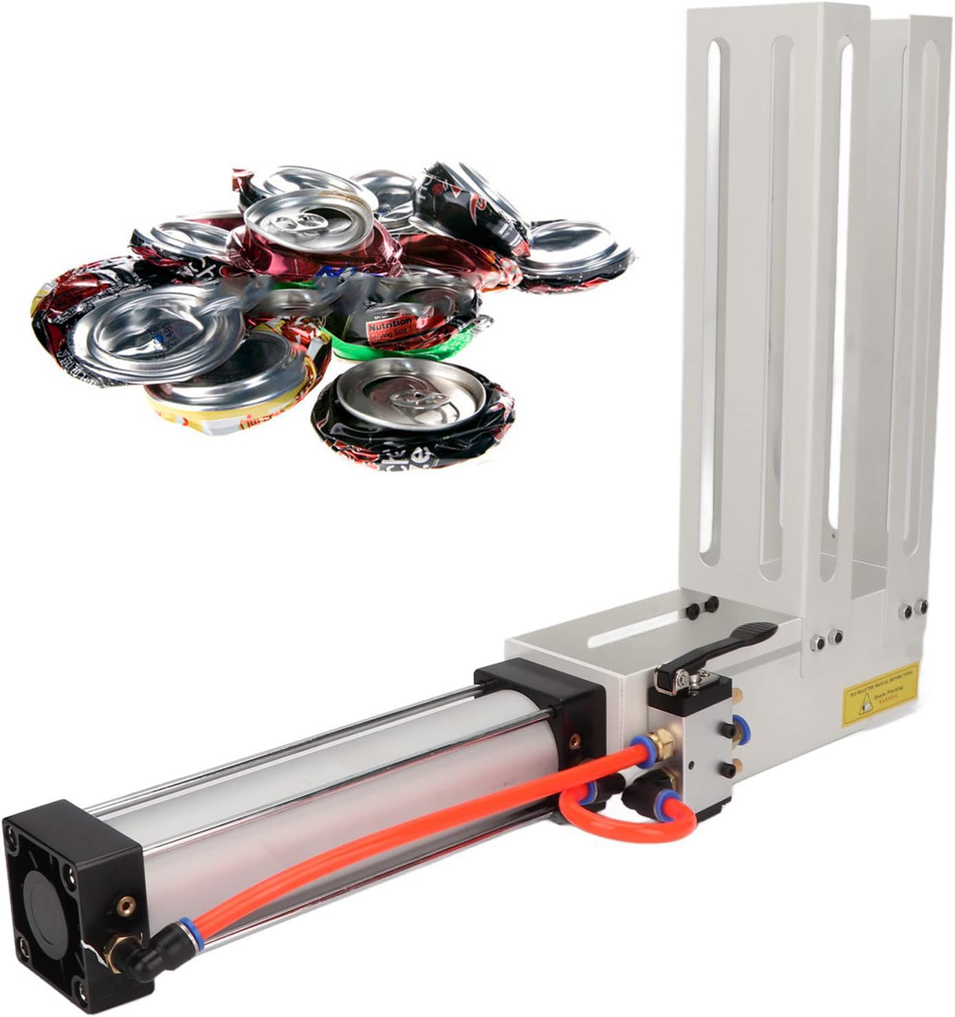 GBHJJ Can Crusher Pneumatic, Can Crusher Heavy Duty Efficient Soda Beer Smasher, 12 oz/16 oz Aluminum Can Crushers, Eco-Friendly Recycling Tool for Aluminum Cans