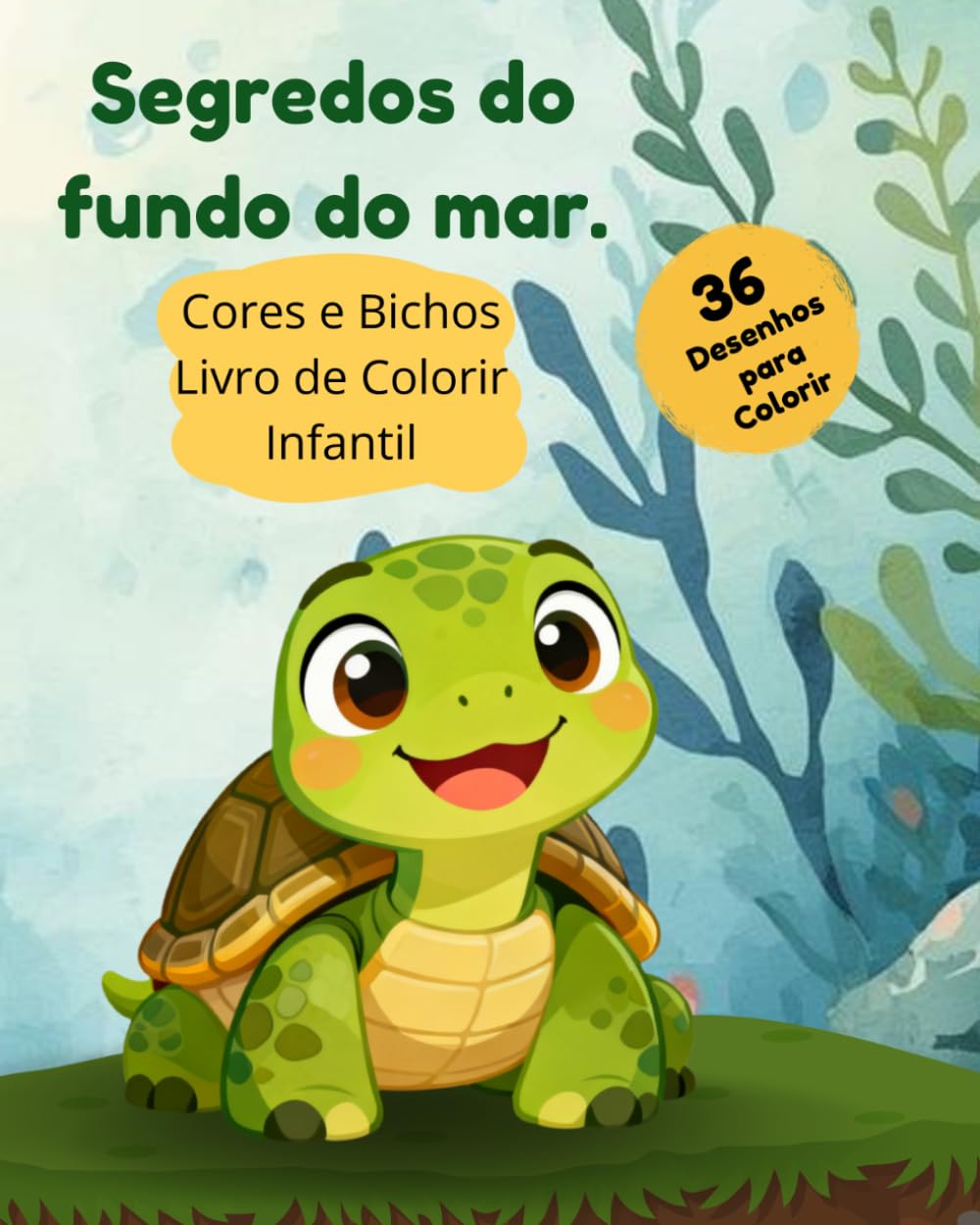 Segredos do fundo do mar.: Livro de colorir para crianças de 3 a 7 anos.