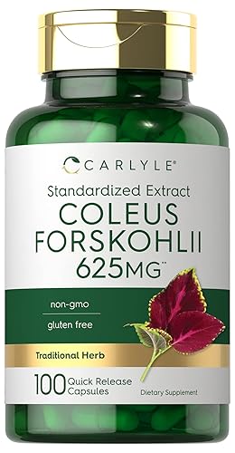 Carlyle Coleus Forskohlii Capsules | 100 Count | Non-GMO &