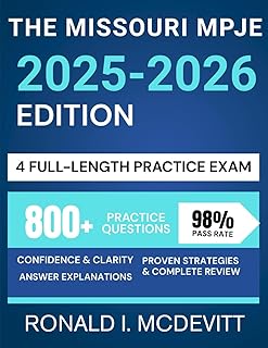 The Missouri MPJE 2025-2026 Edition: Your Complete Roadmap to Navigating Pharmacy Law, Featuring Targeted Review, Realistic Practice Questions, and Clear Legal Breakdowns.