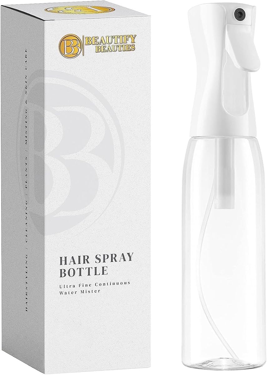 BeautifyBeauties Botella de spray continuo para cabello, 16.9 oz Mister Spray | Perfecto para barberos, salones de belleza, limpieza del hogar, riego de plantas, cuidado de mascotas, planchado y aromas de aceites esenciales.