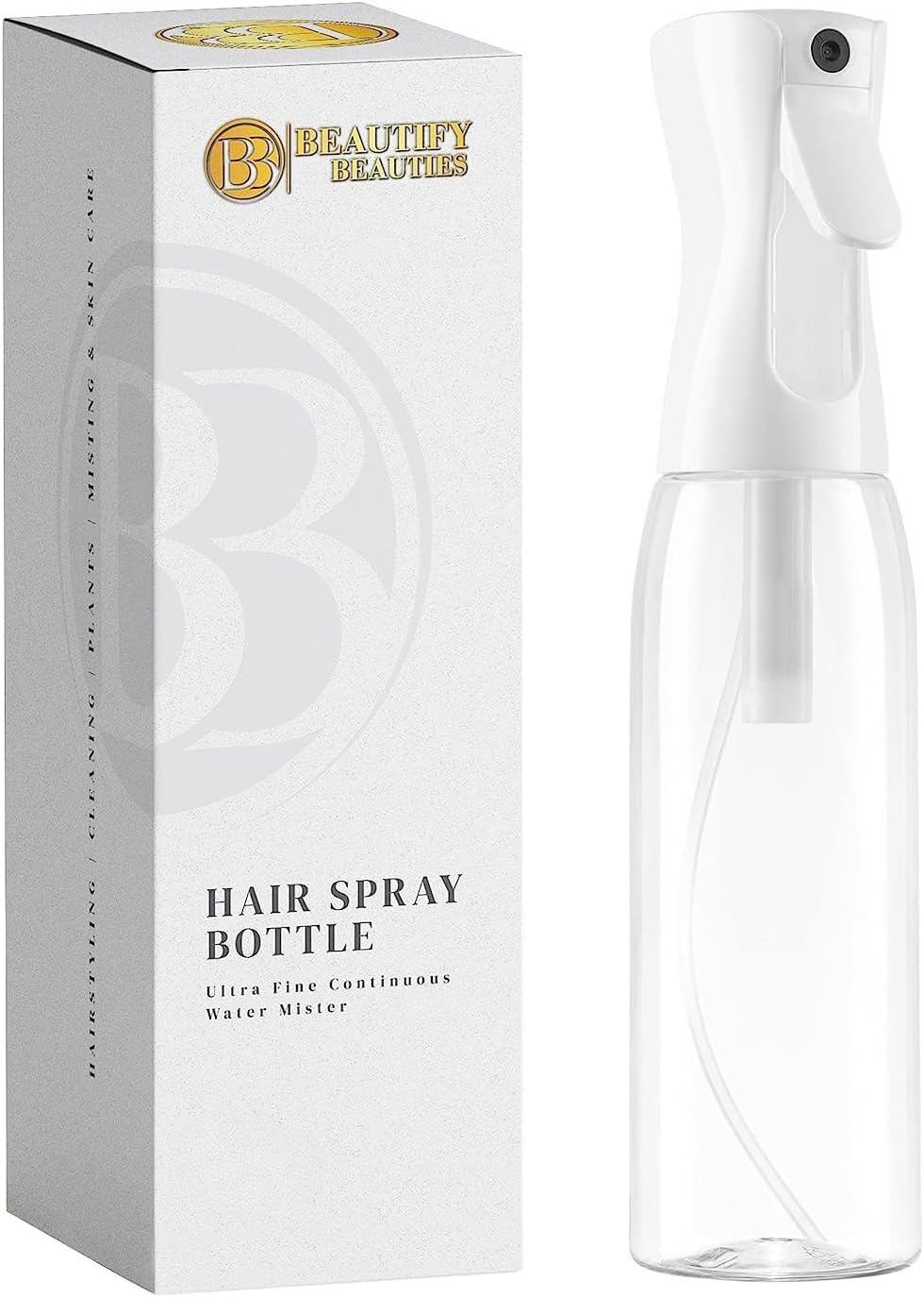 Beautify Beauties Flairosol Empty Clear Spray Bottle (10 Oz)