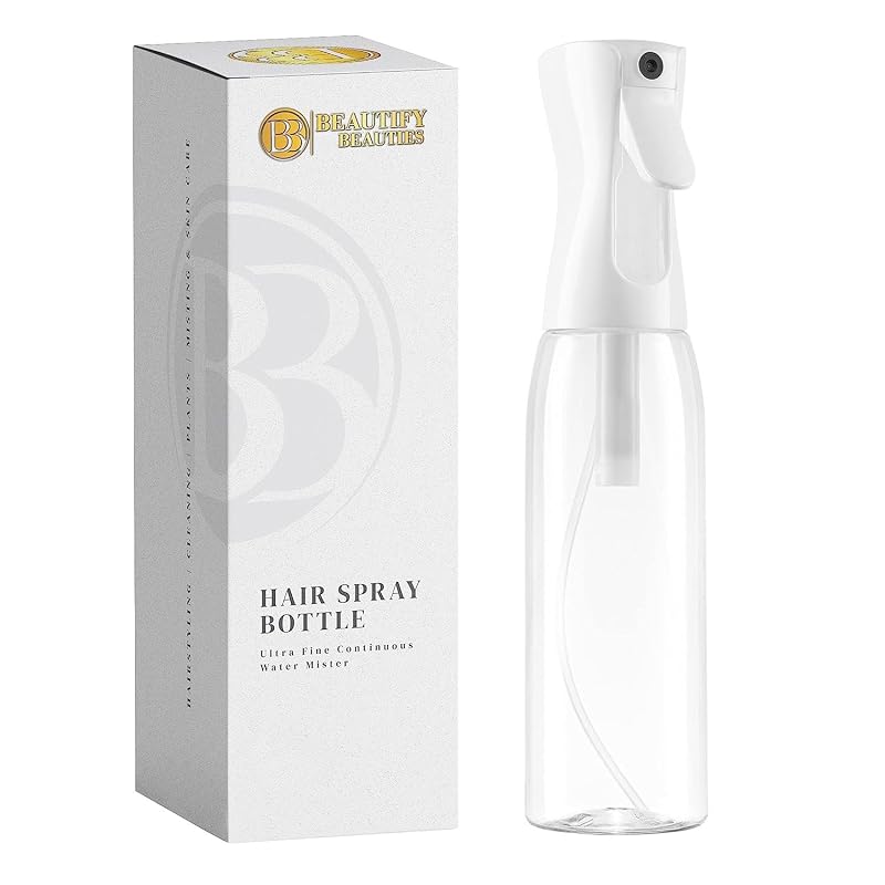 Frasco borrifador contínuo BeautifyBeauties para cabelo, 500 mL