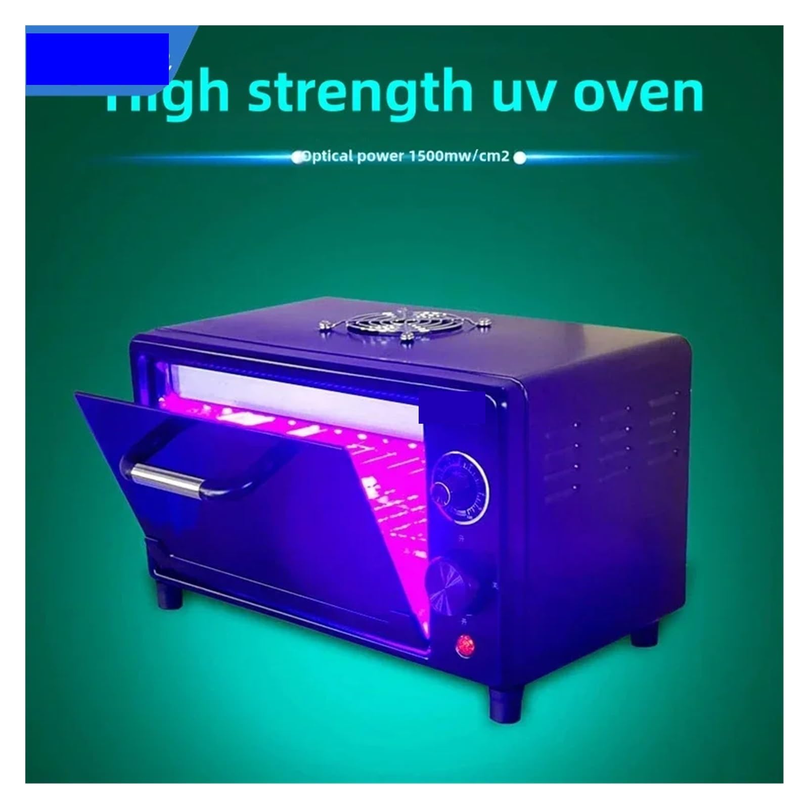 lámpara de curado UV, Caja De Curado UV, Lámpara Ultravioleta Alta Intensidad, Horno OCA 365nm, 395nm, 405nm, Gabinete LED For Pantalla Flexible Rápida Resina(Switch,120W,365NM)
