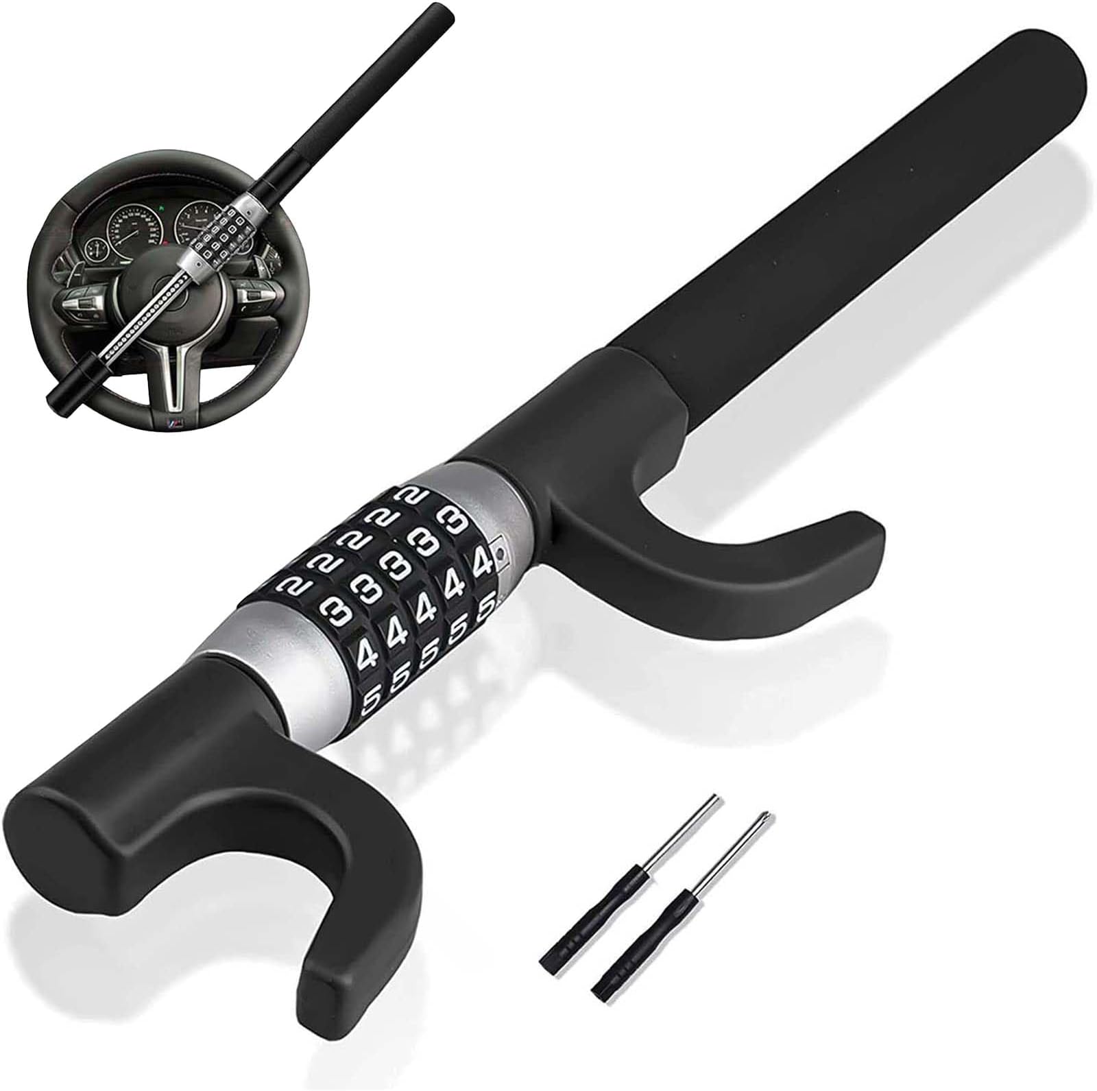 QuicTO AntiTheft Steering Wheel Lock, Expandable