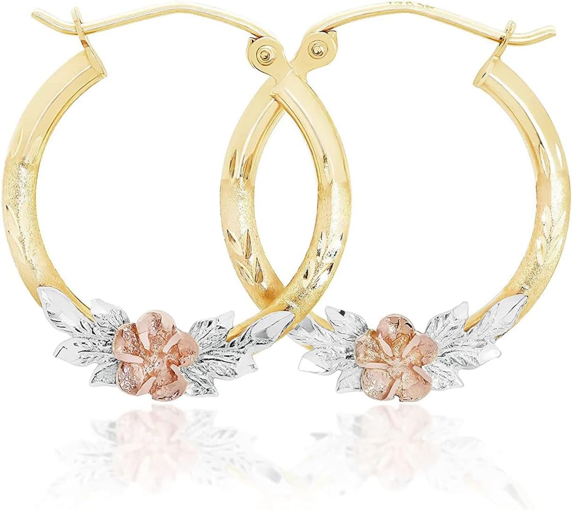 Real Yellow14k Gold Hoop Earrings for Women And Mom| Lightweight Hoops Solid Jewelry for Hypoallergenic & sensitive ears Round Original 14 Karat for Valentine's Day Gifts