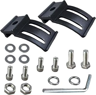17PCS Sliding Car Base Light Bar Mounting Bracket, Adjustable LED Strip Light Side Mounting Bracket, Suitable for Most Pod Lights Work Lights(Double)