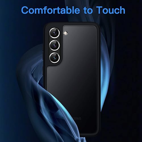 Miniatura 3 de JETech Funda mate para Samsung Galaxy S23 5G de 61 pulgadas cubierta protectora delgada de teléfono con parte trasera translúcida antihuellas negro