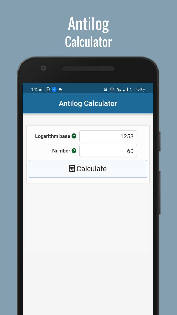 Antilog Calculator App on the Amazon Appstore